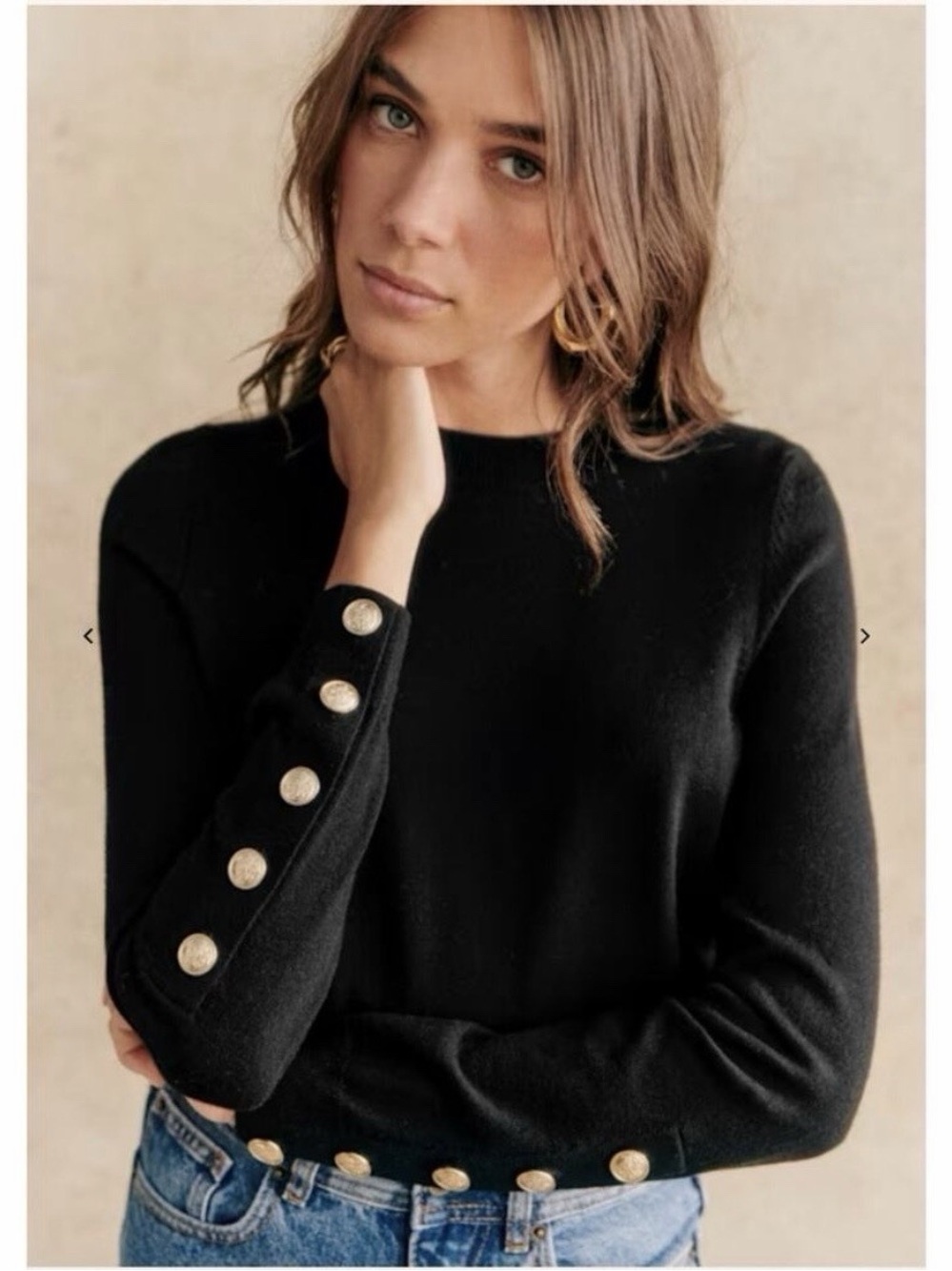 Sezane Paulo Jumper in Black